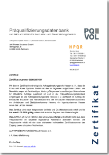 Zertifikat ISO9001:2015 (deutsche Version)