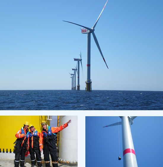  USV-Einbringung auf entlegenen Windkraftanlagen